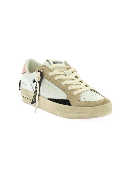 Sk8 Deluxe sneakers da donna in pelle bianca CRIME LONDON | 2111410